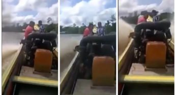 Motor a diesel é colocado em barco com pente na turbina e chama atenção