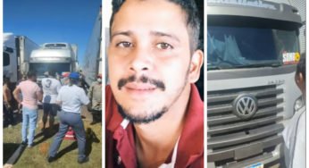 Caminhoneiro é encontrado morto em cabine de caminhão após colega de trabalho chamar para almoçar