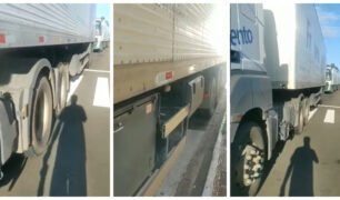 Caminhoneiro afirma que vai ter que tirar do leite das crianças para pagar multa por caminhão sujo