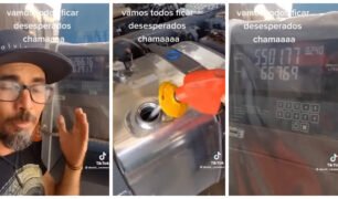 Caminhoneiro gasta mais de R$ 5 mil reais para encher o tanque do caminhão