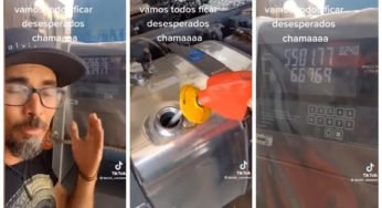 Caminhoneiro gasta mais de R$ 5 mil reais para encher o tanque do caminhão