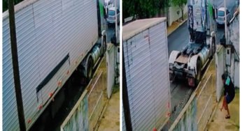 Susto! Carreta se desprende de cabine e desespera caminhoneiro