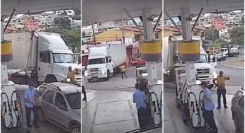 Motorista sai para pedir informação e caminhão desce rua sozinho em Goiás