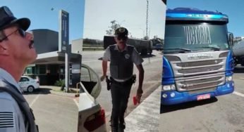 Veja o que esse guarda rodoviário falou para o caminhoneiro