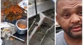 Caminhoneiro leva um susto após panela de pressão explodir na cozinha do caminhão