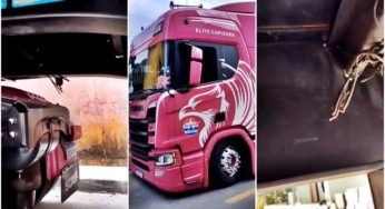 Caminhoneiro tem fios da carreta furtados enquanto dormia