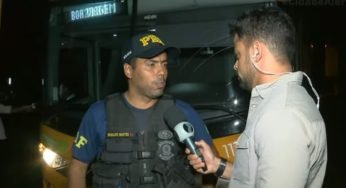 Motorista de ônibus é pego no bafômetro