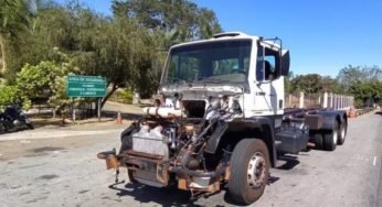 PRF apreende caminhão em estado irregular