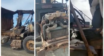 Caminhão completamente corroído é flagrado em operação