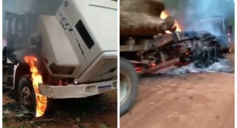 Caminhoneiro denuncia: Ibama colocou fogo no meu caminhão