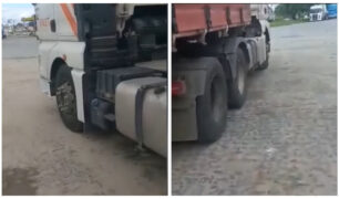 Caminhoneiro larga caminhão com carga após ser tratado como lixo