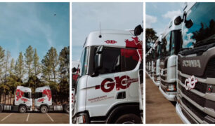 G10 tem nova frota com caminhões Scania em seu pátio