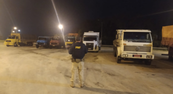 PRF autua diversos caminhoneiros por evasão de balança