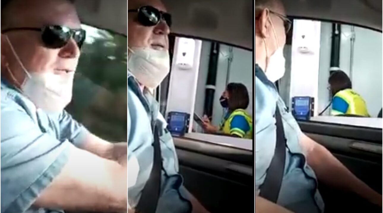 Video: Motorista diz que não vai pagar pedágio, veja o que acontece