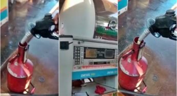 Caminhoneiro flagra bomba de combustível com defeito “Ta saindo apenas ar”