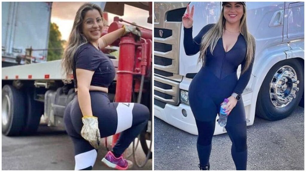 Caminhoneira miss bumbum quer comprar caminhão no valor de R$ 1 milhão com a renda das suas fotos e videos