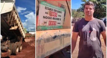 Caçambeiro brinca em video ” Estamos há 3 dias sem tomar banho”