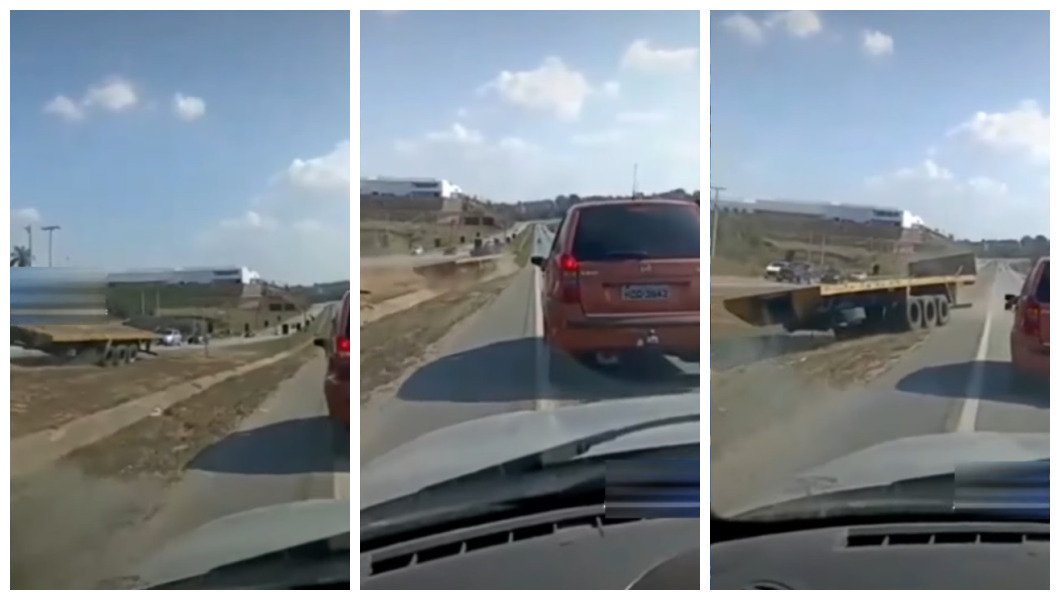 Carreta se desprende de cabine enquanto trafegava na BR-262