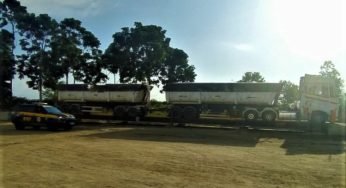 Caminhoneiro recebeu 23 pontos na CNH ao ser flagrado com 20 toneladas de excesso