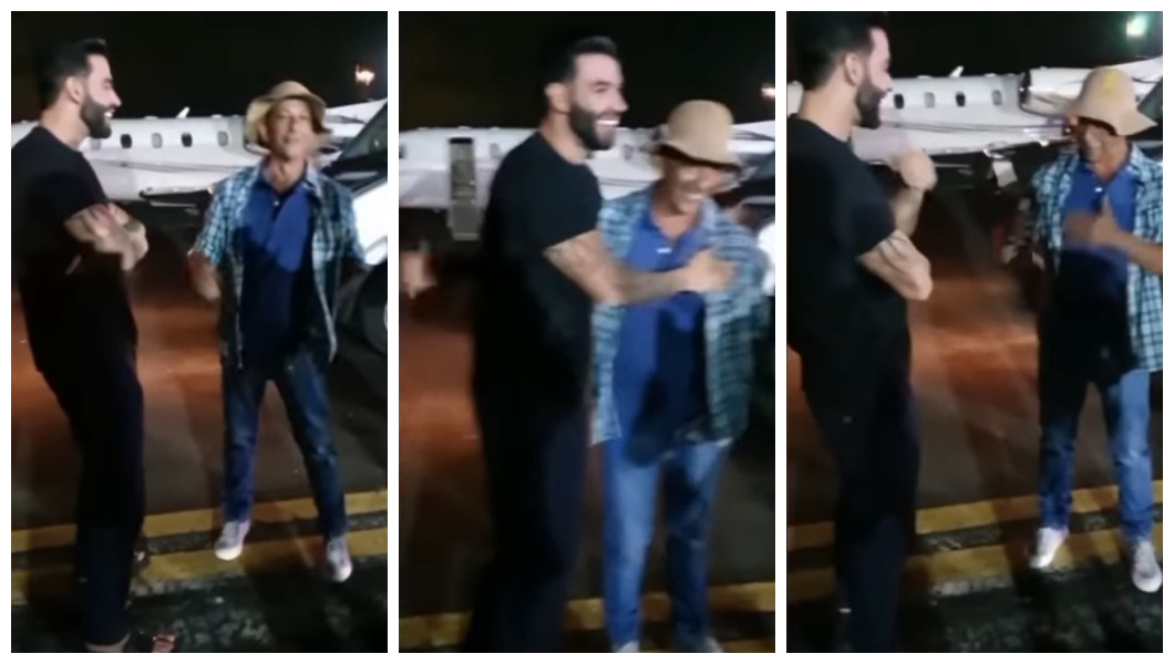 Marquinhos boiadeiro se encontra com ídolo sertanejo em conversa irreverente