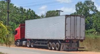 PRF flagra duas carretas transportando madeira de maneira ilegal