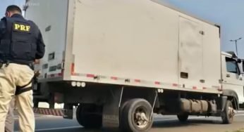 Caminhoneiro é flagrado pela PRF dirigindo por dois dias sem dormir