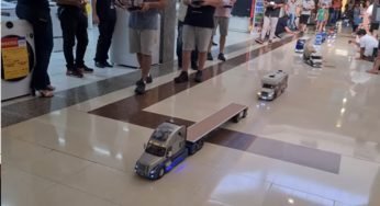 Conheça um festival de miniaturas de caminhões em um shopping de São Paulo