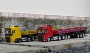 Filho de caminhoneiro constrói miniaturas incríveis de caminhões