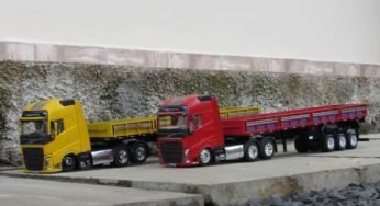 Filho de caminhoneiro constrói miniaturas incríveis de caminhões