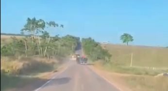 Intolerância: motorista joga caminhoneiro para fora da pista durante ultrapassagem