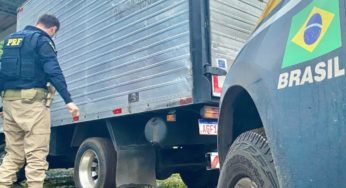 PRF apreende caminhão comprado com cheque sem fundo