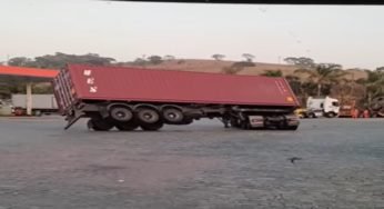 Veja o que aconteceu no pátio do posto com este caminhoneiro