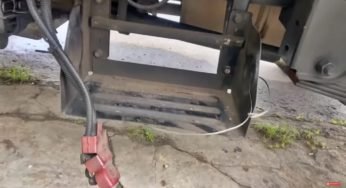 Caminhoneiro é surpreendido e tem a bateria de seu caminhão roubada