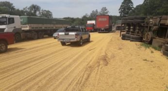 Caminhoneiros acumulam prejuízos com carga de soja em Vila Mariana