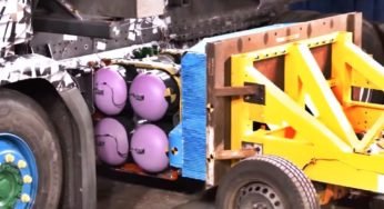 Scania realiza teste de colisão com caminhão GNV, veja os resultados.