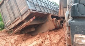 As péssimas condições das estradas que dão acesso aos portos de soja