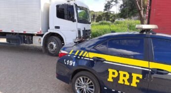 Caminhão que seria utilizado em assalto é recuperado pela PRF em Minas
