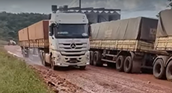 Vejam as condições dessa estrada brasileiras