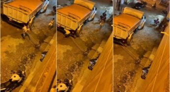 Morador deixa moto na garagem do caminhoneiro, veja oque aconteceu.
