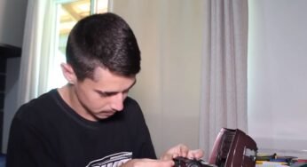 Filho de caminhoneiro constrói miniaturas de caminhão em homenagem ao falecido pai