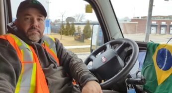 Caminhoneiro conta quanto fatura trabalhando no Canadá