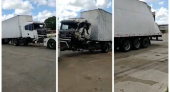 Seguradora nega assistência e devolve caminhão todo destruído para caminhoneiro