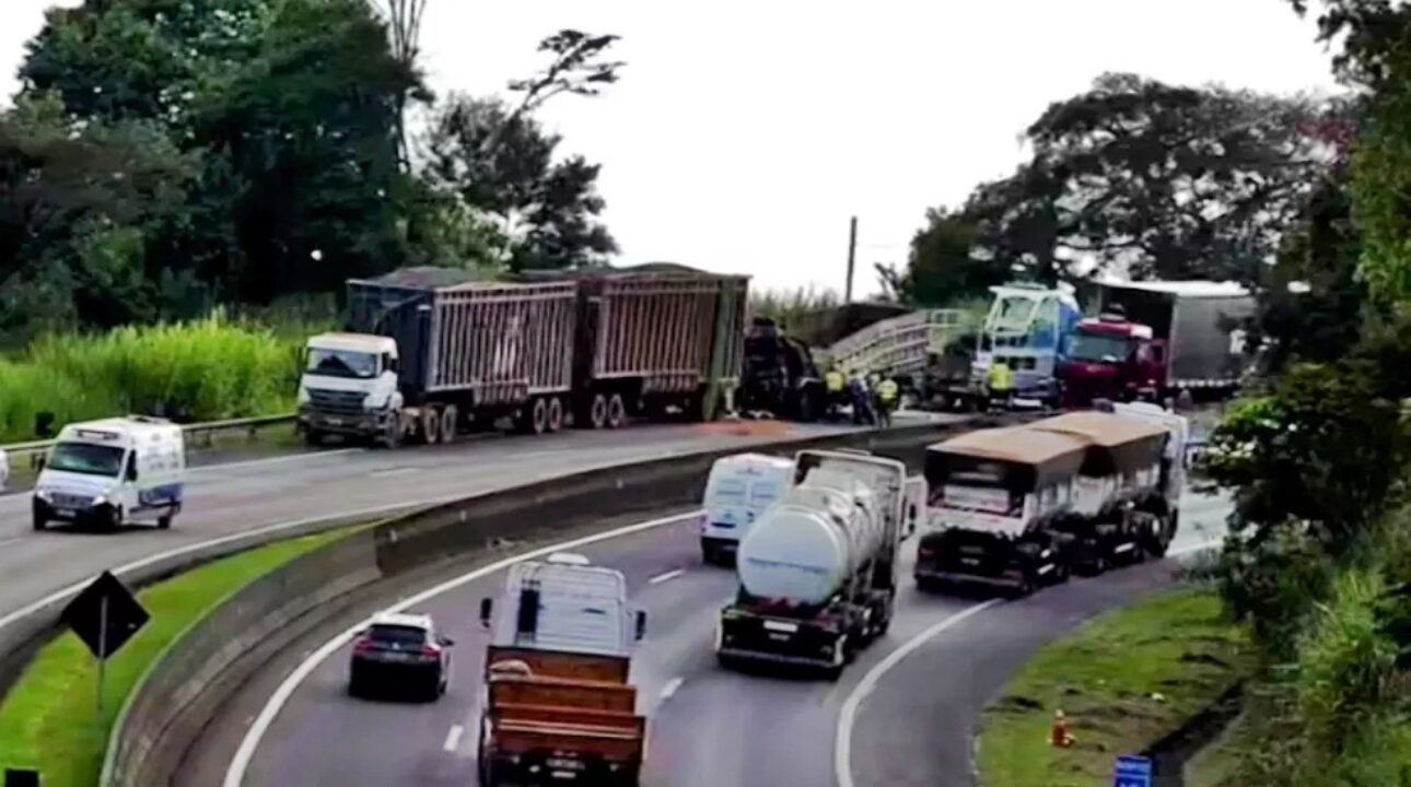 Radar de velocidade instalado na rodovia Washington Luiz, pode ter causado acidentes com caminhões