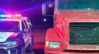 Polícia recupera, na fronteira da Bolívia, caminhão roubado em Mato Grosso.