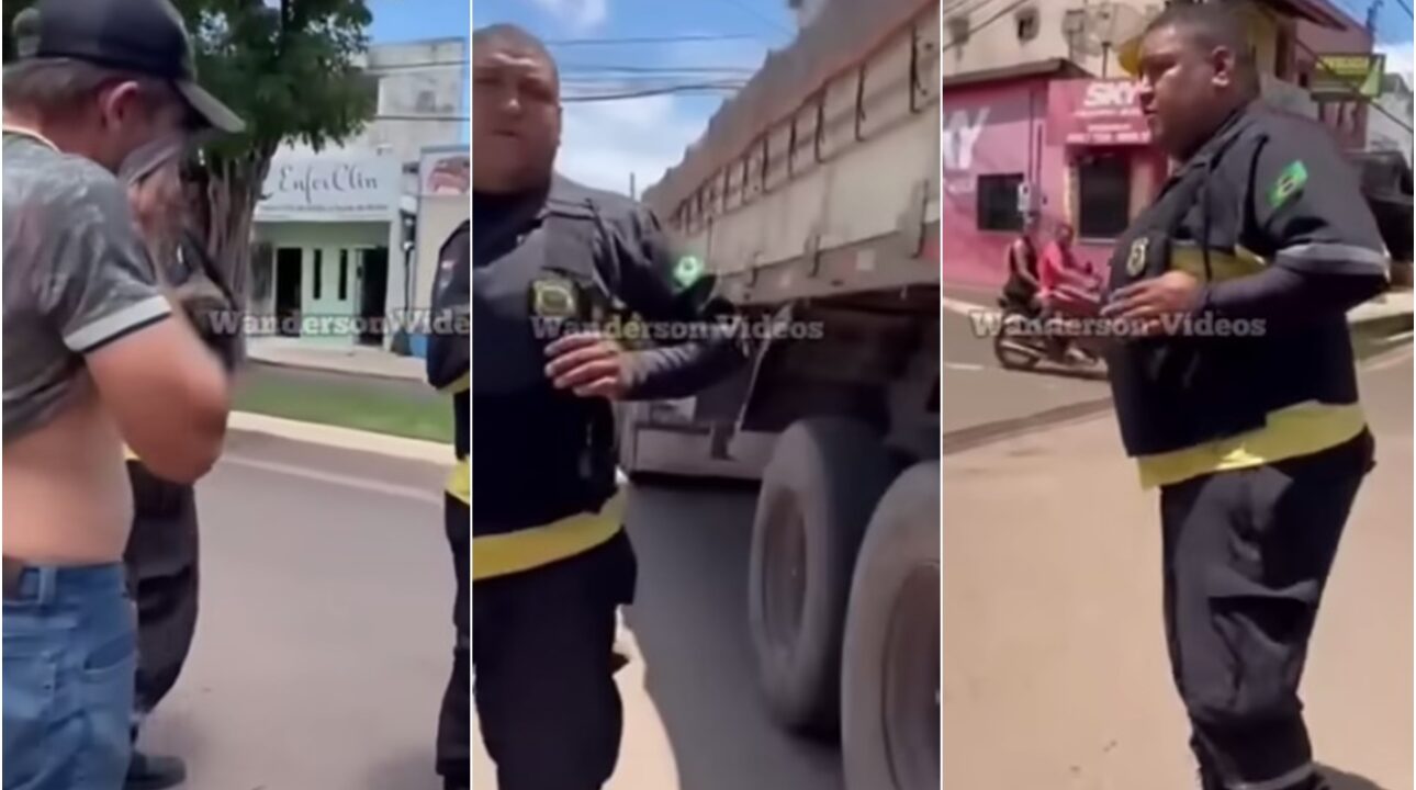 Caminhoneiro é multado por descarregar fora do horário