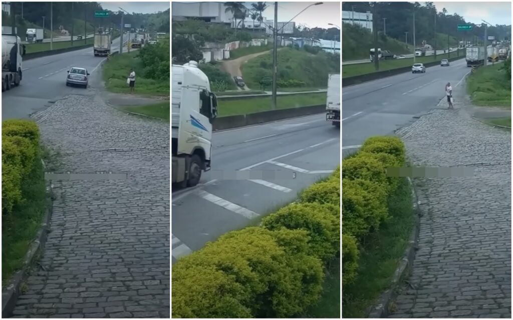 caminhoneiro na rodovia