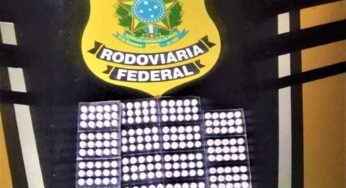 Caminhoneiro é preso, pela PRF, por transportar 225 comprimidos de rebite