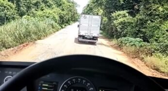 As péssimas condições da BR – 242 está colocando em risco a vida dos caminhoneiros