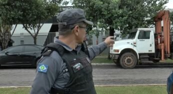 Motorista de caminhão é preso após tentar furtar fios de alta tensão de uma empresa