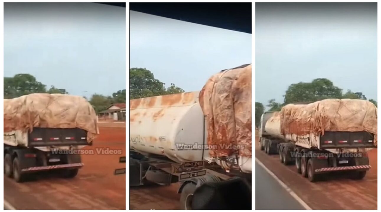 Carreta mista flagrada em rodovia chama atenção de motoristas